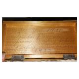 Vintage Trays, Brushes, Curling Irons, Oil lamp and More.