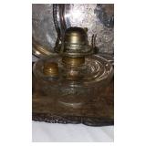 Vintage Trays, Brushes, Curling Irons, Oil lamp and More.