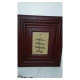 Hanging Clock, wood décor, Wreath, Framed art.