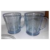 Fire King Blue Philbe Sapphire Glassware.