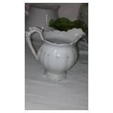 Assortment of Pitchers (4) plates, planters and more.
