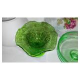 Assortment of Pitchers (4) plates, planters and more.