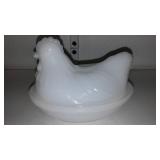 Hazel Atlas Nesting Hen (2) and Pitchers.