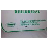 Biological Weed Control Area Metal Sign.