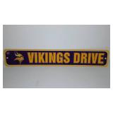 Vintage Vikings Drive Sign. Plastic.