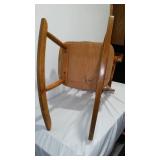 Vintage Wooden Childs Rocking Chair W/ Teddy.