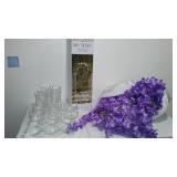 Lighted Indoor/Outdoor Arch, Stemware And Florals.