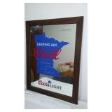 Coors Metal Sign and Mirror.