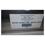 Nutrl Vodka Metal Sign