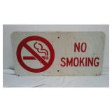 Vintage No Smoking Metal Sign.