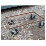 Rolling Cart Frame - 4 Casters - Heavy Duty Steel