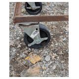 Rolling Cart Frame - 4 Casters - Heavy Duty Steel