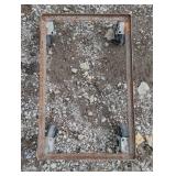 Rolling Cart Frame - 4 Casters - Heavy Duty Steel