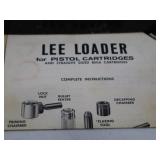 Lee Loader Reloading Kit for Pistol Cartridges with Manuals and Tables