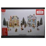 Holiday Time 20-Piece Lighted Village Set with Buildings and Accessories