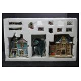 Holiday Time 20-Piece Lighted Village Set with Buildings and Accessories