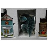 Holiday Time 20-Piece Lighted Village Set with Buildings and Accessories