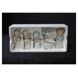 Precious Moments Porcelain Nativity Set with Box and Booklet