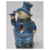 Christmas Snowman & Winter Figurine Lot, 4 Pieces