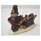 Christmas Snowman & Winter Figurine Lot, 4 Pieces