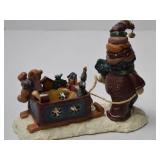 Christmas Snowman & Winter Figurine Lot, 4 Pieces