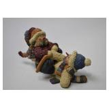 Christmas Snowman & Winter Figurine Lot, 4 Pieces