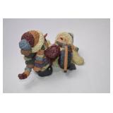 Christmas Snowman & Winter Figurine Lot, 4 Pieces