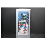Glass by Peschka 12 Inch Christmas Snowman Decoration in Box