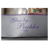 Glass by Peschka 12 Inch Christmas Snowman Decoration in Box