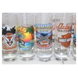 Harley-Davidson Dealer Shot Glass Collection - 20 Pieces, Multi-State