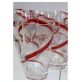 Pier 1 Imports Red Swirl Tumblers