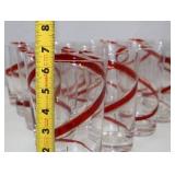 Pier 1 Imports Red Swirl Tumblers