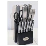 Ginsu Knife Block Set - Stainless Steel Kitchen Knives & Scissors