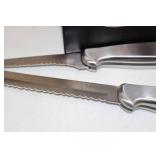 Ginsu Knife Block Set - Stainless Steel Kitchen Knives & Scissors