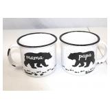 Mama Bear & Papa Bear Ceramic Mug Set