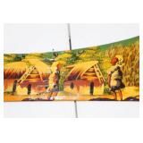 Hand-Painted Haitian Decorative Machete Signed Malcival