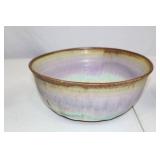 Signed Studio Pottery Bowl and Plate Set - Multicolor Glaze