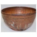 Signed Studio Pottery Bowl and Plate Set - Multicolor Glaze