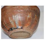 Signed Studio Pottery Bowl and Plate Set - Multicolor Glaze