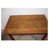 Vintage Wooden Table with Single Drawer