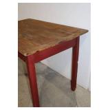 Vintage Wooden Table with Single Drawer