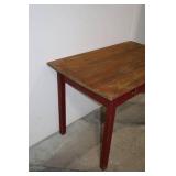 Vintage Wooden Table with Single Drawer