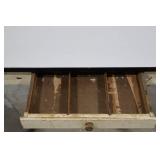 Vintage Kitchen Table with Drawer, 40" x 25" x 31"