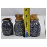 Set of 1976 Beaumont Brothers Pottery Mini Jars