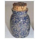 Set of Vintage Beaumont Brothers Pottery Stoneware Spongeware Jars
