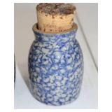 Set of Vintage Beaumont Brothers Pottery Stoneware Spongeware Jars