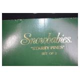 Snowbabies Starry Pines Set of 2 Christmas Decor Trees