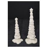 Snowbabies Starry Pines Set of 2 Christmas Decor Trees