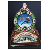 Christmas Countdown Clock with Santa and Snow Village, Boxed