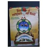 Christmas Countdown Clock with Santa and Snow Village, Boxed